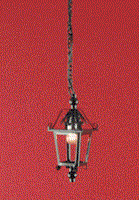 Loftlampe, sort lanterne