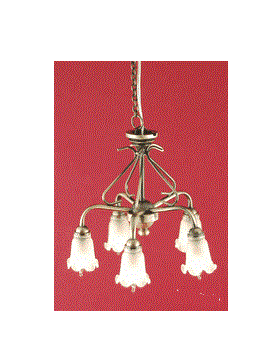 Lysekrone 5-arm Bronze