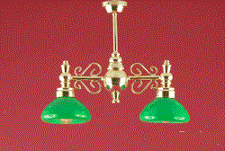 Billiardlampe m/ grønne skærme
