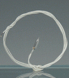 Micro pærer spidse 4 stk.  2,5 mm  m/ ledning 12 V