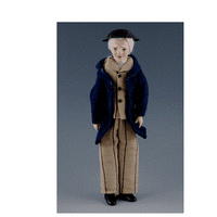 Mand m/ hat og frakke