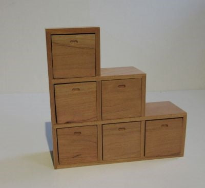 Skuffemøbel 6 skuffer, teak