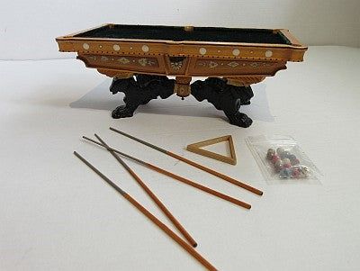 Bespaq Billiard bord + tilbehør, sorte ben, flot udskæring