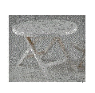 Havebord, hvid