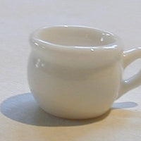 Potte hvid porcelæn