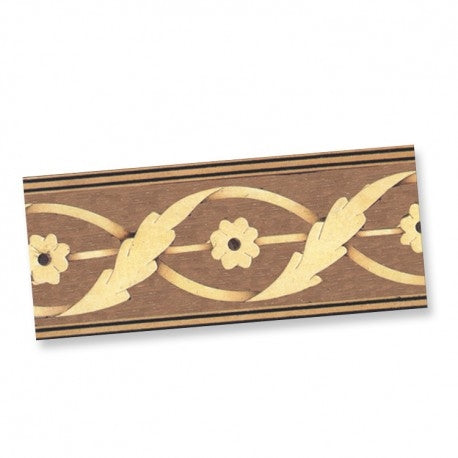 Intarsia liste, håndlavet i naturtræ