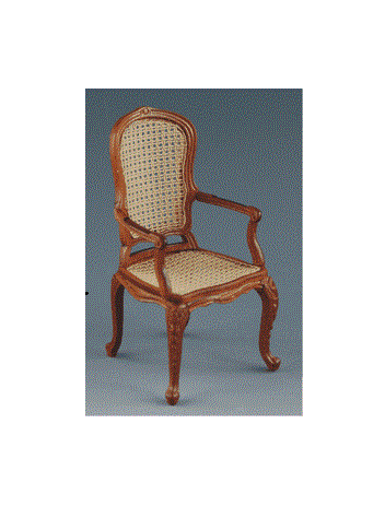 Cane armstol m/ rørflet Ludvig XV