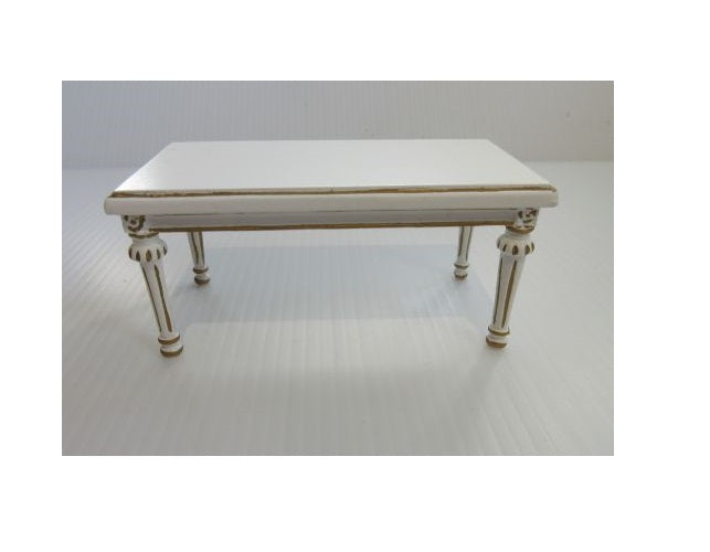 Thebord elfenbenfarvet / guld