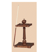 Billardkø-stativ -valnød uden kø