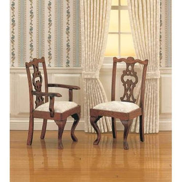 Chippendale polsterstole 2 stk. KIT ubh.