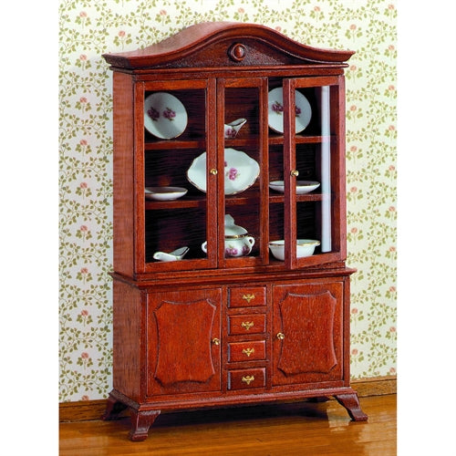 Cabinet KIT i naturtræ og ægte glas ex.indhold