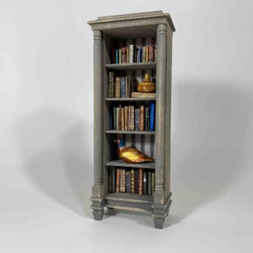 Biedermeier bogskab KIT ubh. excl.bøger