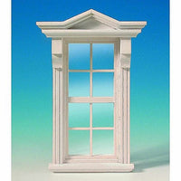 Victoriansk vindue med ægte glas