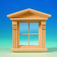 Victoriansk vindue med ægte glas