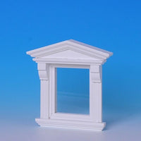 Victoriansk vindue med ægte glas , hvidmalet