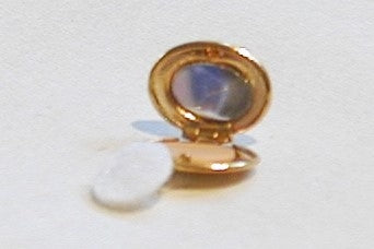 Pudderdåse, messing