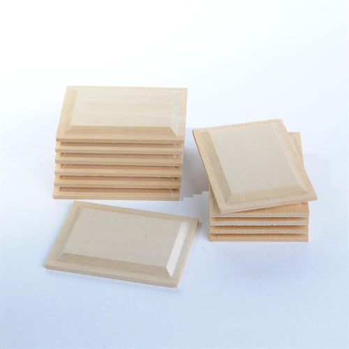 Træpanel 12 stk. à 3,75 x 5,0 cm