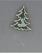 Julepynt, håndmalet juletræ ( træ)