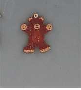 Julepynt, håndmalet bamse ( træ)