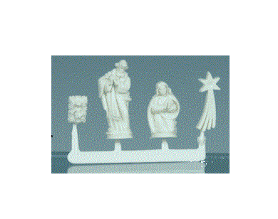Religiøse figurer, umalet 4 stk.