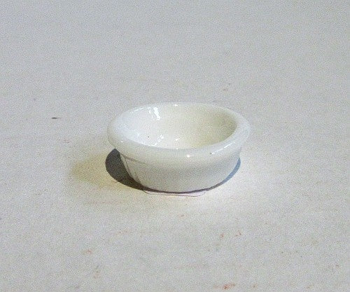 Hvid glasskål