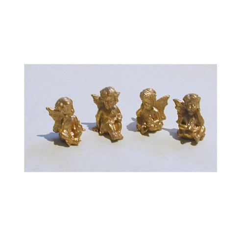 Engle guld 24 mm 4 forskellige pr. stk.