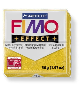 Fimo effect glitter guld 56 g.