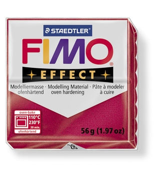 Fimo effect rubin rød 56 g.