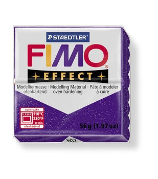 Fimo effect glitter lilla  56 g.