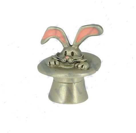 Kanin i høj hat. Royal Selangör tin figur 1885