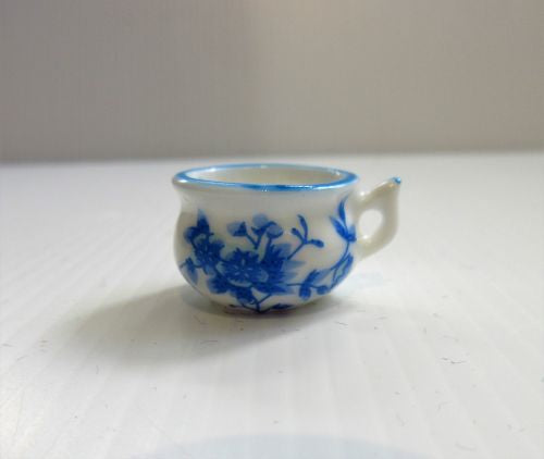 Potte, porcelæn blå blomst