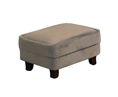 Fodskammel, beige Velour