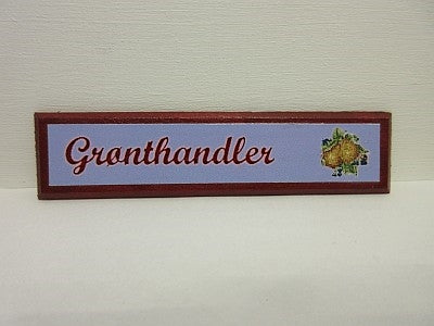Butiksskilt, Grønthandler