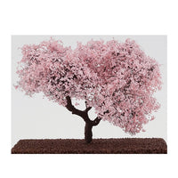 Ornamental blomstrende kirsebærtræ på stamme