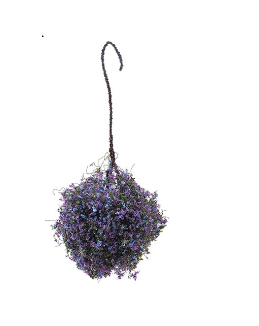 Hængende kurv, stor Purple-blue