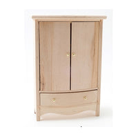 Klædeskab ubh. m/ bøjlestang-hylder-skuffe