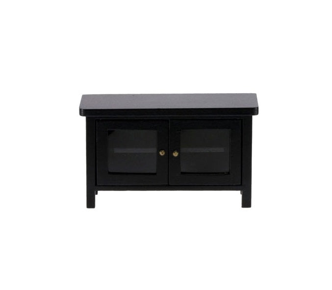 TV-bord sort lak