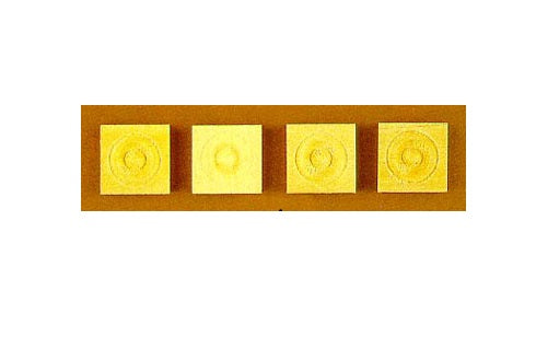 Træornamenter 4 stk. 1,5 x 1,5 cm