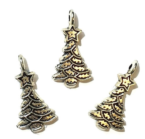 Ophæng, sølv juletræ ornament 3 stk.