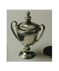 Champagnekøler m/ låg, poleret tin