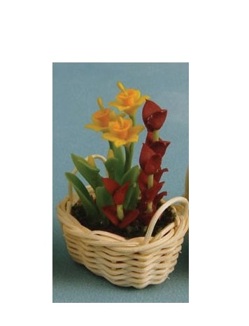 Blomster i kurv, Påskeliljer