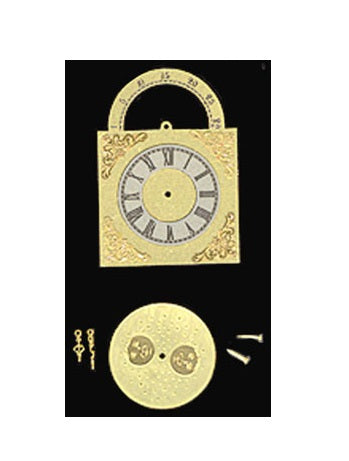 Grandfather clock messing urskive