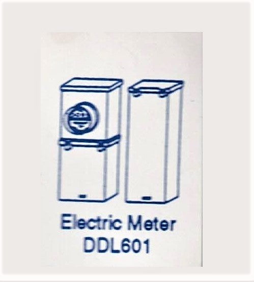 El måler m/hovedsikringsbox
