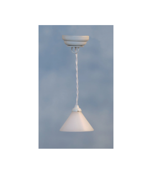 LED ( batteri ) Loftlampe, hvid skærm