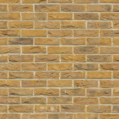 Murstenstapet mørk gul (glat karton)