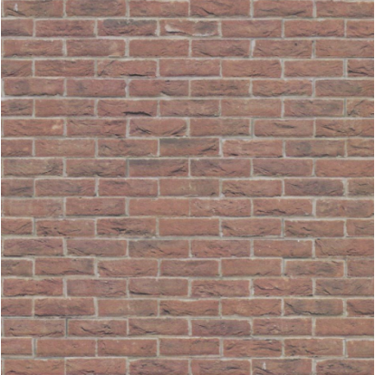 Præget murstenstapet, weathered