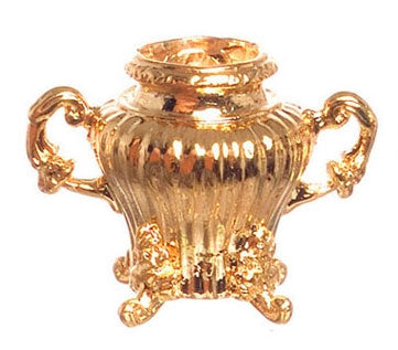 Vase med 2 hanke, guldbelagt