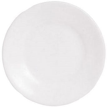 Tallerken, hvid porcelæn 4 stk.