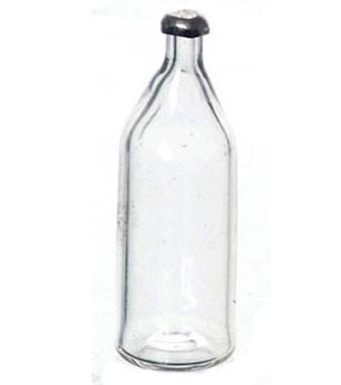 Flaske, klar glas