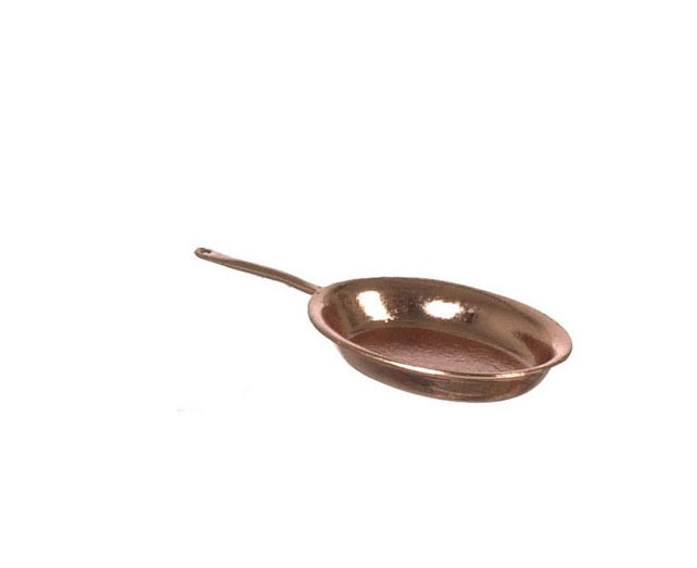 Oval omelet pande, kobber